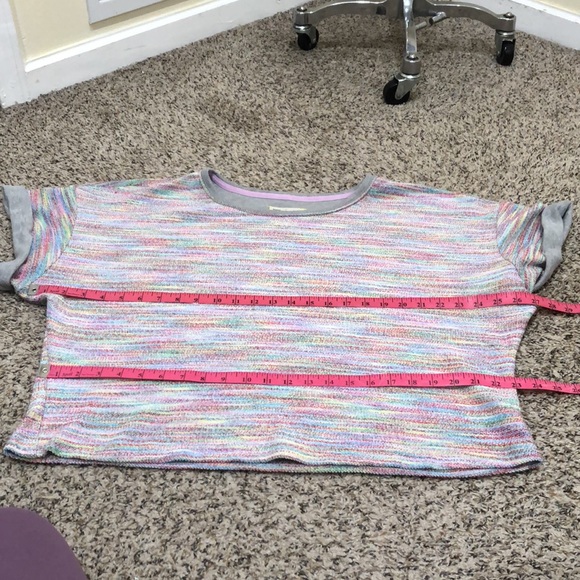 Anthropologie Saturday Sunday Top Size XL Multicolored Rainbow Knit Pullover - Picture 8 of 10